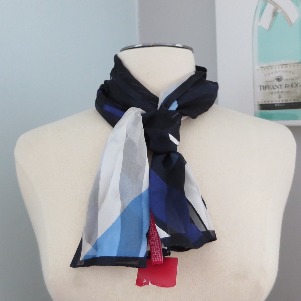 Anne Klein 100% Silk Scarf